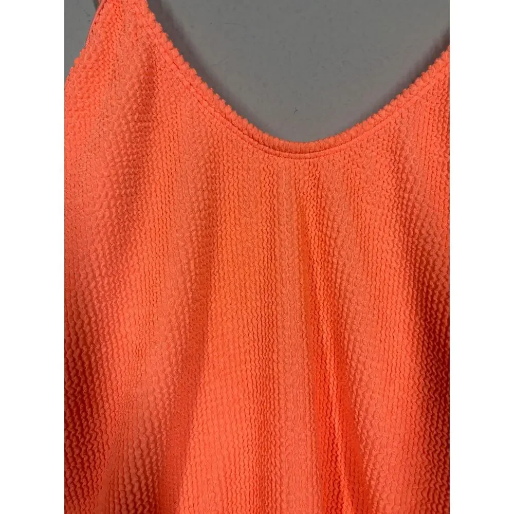 Good American Size 3/4 Always Fit One Piece Swimsuit Swimwear Beachwear Orange